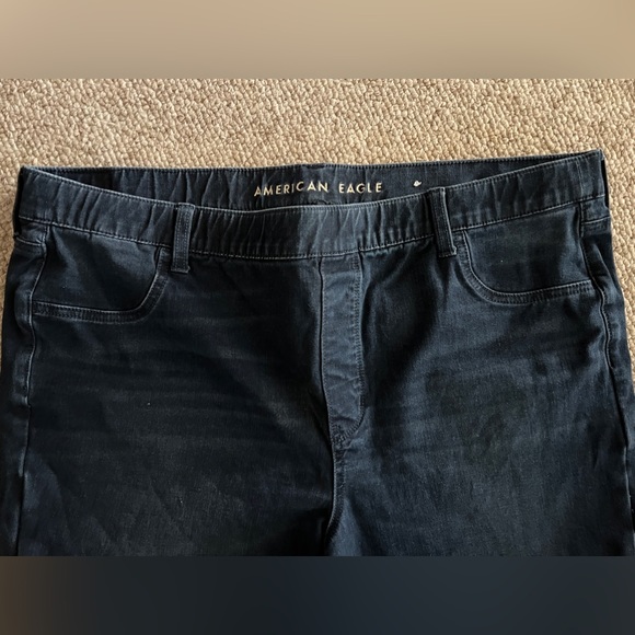 American Eagle Plus Size 22 Short Pull On Jegging, Dark Wash - Picture 3 of 5